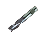 Europa Tools HSS-E End Mill - TiAlN Coated 3 Flute Centre Cutting With Flatted Shank- Short Length Throw Away - 3mm