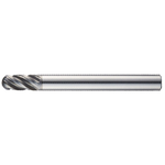 Widin Carbide End Mill For Stainless & Exotics - Ball Nose 4 Flute Variable Helix- 10mm