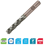 Europa Tools Powder Metal Roughing EndMill - Multi Flute Sabre Rougher - LongLength Fine Pitch - 20mm