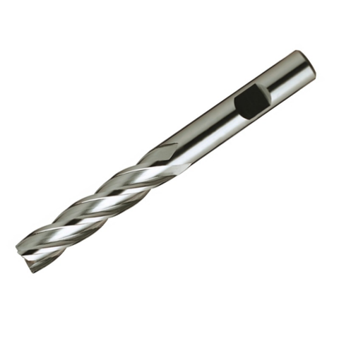 Europa Tools HSS-E End Mill - Uncoated Multi Flute - Long Length - 3mm