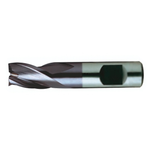 Europa Tools HSS-E End Mill - TiAlN Coated 3 Flute With Flatted Shank - Short Length Throw Away - 4mm