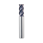 Widin Carbide Corner Radius End Mill For Stainless & Exotics - 4 Flute Variable Helix - 4mm x R1.0