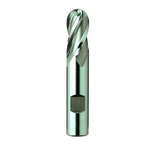 Europa Tools HSS-E End Mill - Uncoated 2 Flute Short Length Ball Nose - 20mm