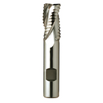 Europa Tools HSS-E Roughing End Mill - Uncoated 3 Flute Coarse Pitch - Short Length - 40mm