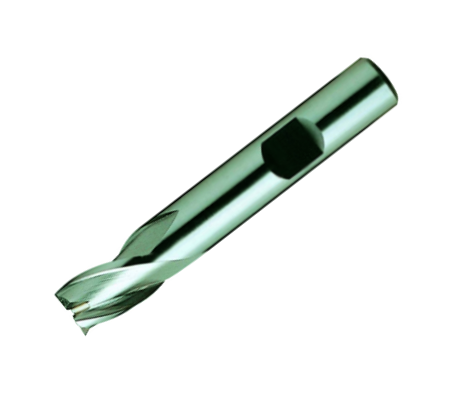 Europa Tools HSS-E End Mill - Uncoated 3 Flute Centre Cutting Stub Length - 16mm