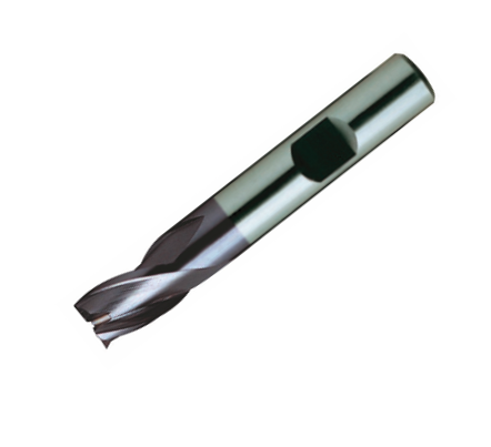 Europa Tools HSS-E End Mill - TiAlN Coated 3 Flute Centre Cutting - Stub Length -16mm