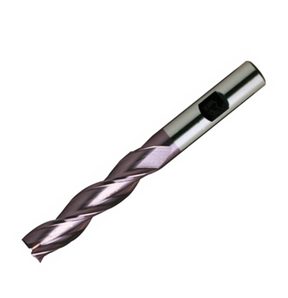 Europa Tools HSS-E End Mill - TiAlN Coated 3 Flute Centre Cutting - Long Length -14mm