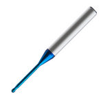 Europa Tools Carbide End Mill 2 Flute Rib Processing - Ball Nose - Pulsar Blue 106350 Series - 0.6mm x 2mm