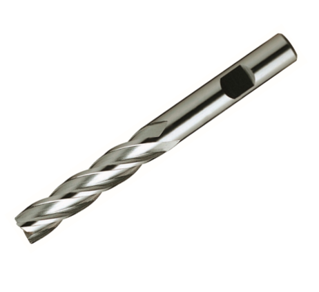 Europa Tools HSS-E End Mill - Uncoated Multi Flute - Long Length - 4.5mm