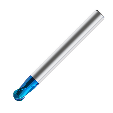 Europa Tools Carbide End Mill 2 Flute Rib Processing - Pulsar Blue - Ball Nose - 1.5mm x 10mm