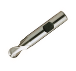 Europa Tools HSS-E End Mill - Uncoated 2 Flute With Flatted Shank - Ball Nose -3.5mm