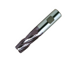 Europa Tools HSS-E Roughing End Mill -TiAlN Coated Multi Flute - Short Length -25mm