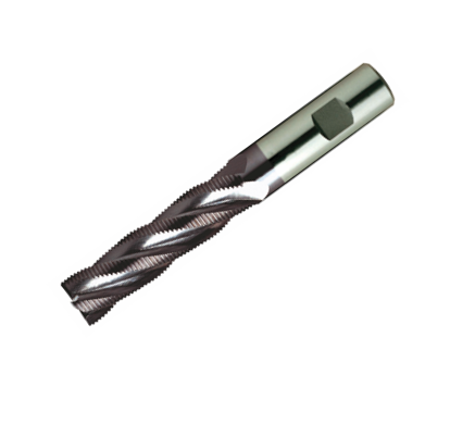 Europa Tools HSS-E Roughing End Mill -TiAlN Coated Multi Flute Fine Pitch - LongLength - 8mm