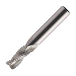 Europa Tools Carbide End Mill 3 Flute - Rougher Chamfer Edge - Standard Length For Aluminium - Plain Shank - ALU XP - 12mm