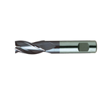 Europa Tools HSS-E End Mill - TiAlN Coated 3 Flute Centre Cutting With Flatted Shank- Short Length Throw Away - 4.5mm