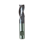 Europa Tools HSS-E End Mill - TiAlN Coated 3 Flute Centre Cutting With Flatted Shank- Short Length Throw Away - 4.5mm