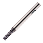 Europa Tools Carbide End Mill 4 Flute - Square Edge - Standard Length - Flatted Shank - HX2 - 8mm