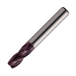 Europa Tools Carbide End Mill 4 Flute TiAlN Coated - Corner Radius - Standard Length - K30 - 10mm x R1.5