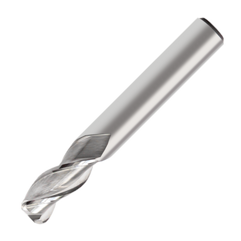 Europa Tools Carbide End Mill 3 Flute - Corner Radius For For Aluminium - Standard Length Mastermill AL-HPC - 6mm x R1.5