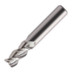 Europa Tools Carbide End Mill 3 Flute - Square Edge Standard Length - For Aluminium - ALU XP - 4mm