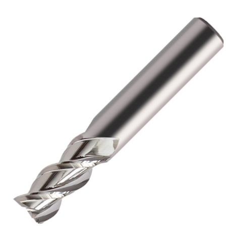 Europa Tools Carbide End Mill 3 Flute - Square Edge Standard Length - For Aluminium - ALU XP - 10mm