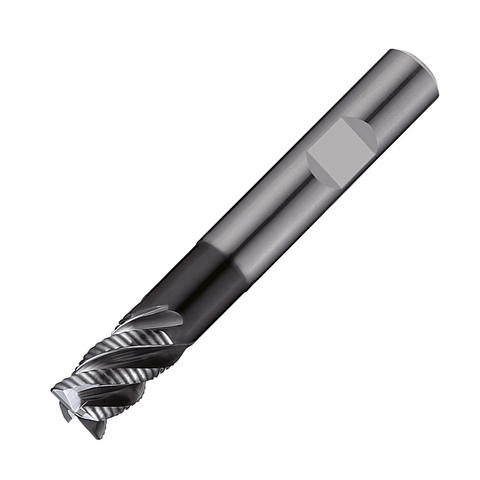 Europa Tools Carbide End Mill 4 Flute Rougher - Extended Neck - Flat - Pulsar DMX - 10mm