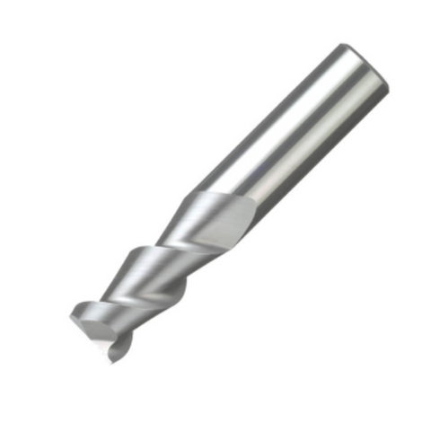 ITC Carbide End Mill Square Edge 2041 - 2 Flute 55° Helix Trace of Land With Wiper Flats - Non-Ferrous - 5mm