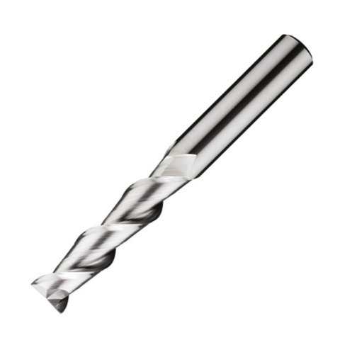 ITC Carbide End Mill Square Edge 2201 - 2 Flute 45° Helix with Facet R ...