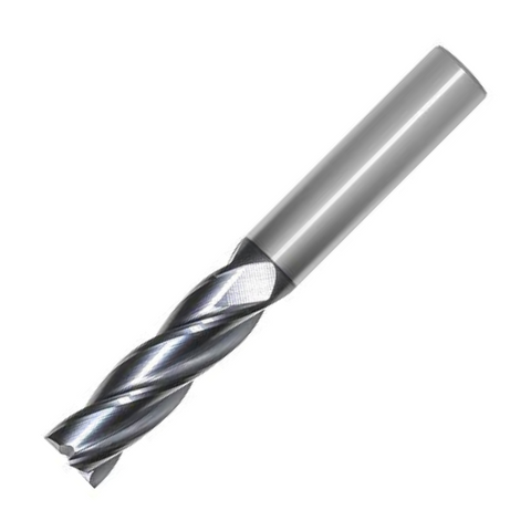 OSG Carbide 4 Flute End Mill Square TiAlN Coated - Long Length Centre Cutting For General Applications - 4mm