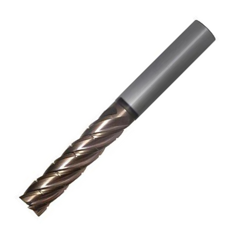 OSG Carbide 5 Flute End Mill Square Edge - Long Length With Chipbreaker - For Side Milling upto 4xD - 10mm