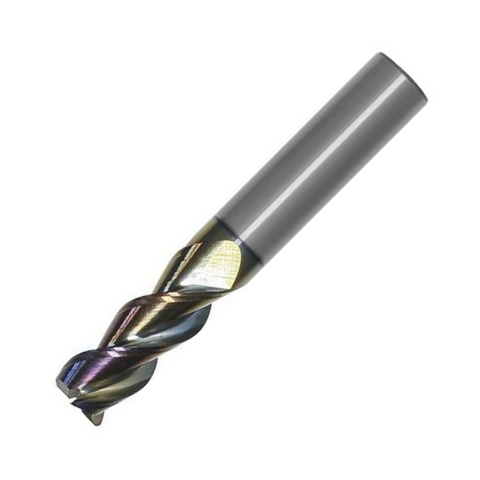 OSG Carbide 3 Flute End Mill Corner Radius - For Aluminium - 20mm x R1.5