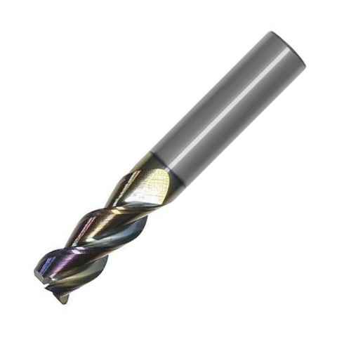 OSG Carbide 3 Flute End Mill Corner Radius DLC Coated - For Aluminium - 8mm x R1.5