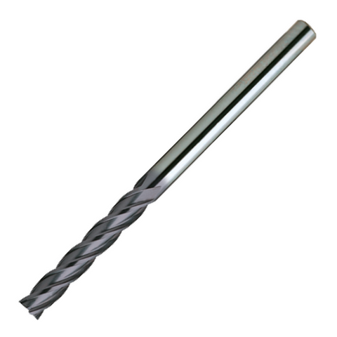 Europa Tools Carbide End Mill 4 Flute TiAlN Coated - Square Edge - Long Length - K30 - 12mm