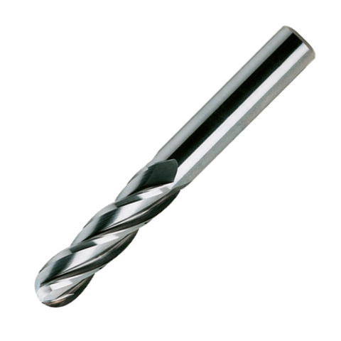 Europa Tools Carbide End Mill 4 Flute Uncoated - Ball Nose - Standard Length - K30 - 1mm