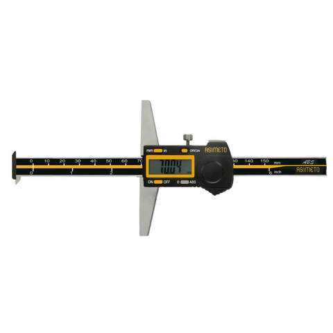 Asimeto Absolute Depth Caliper With Hook - 323 Series - 0-150mm