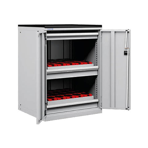 Polstore CNC Storage Cabinet - 3 Drawers - HSK63 - Light Grey - 717mm (W) x 748mm (D) x 1020mm (H)