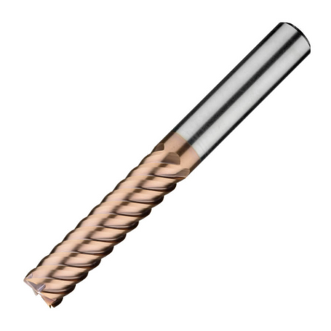 ITC Carbide End Mill Square Edge 6031 - Multi-flute 52° Helix With Roll Relief & Coating - Steels & Exotics - 6mm