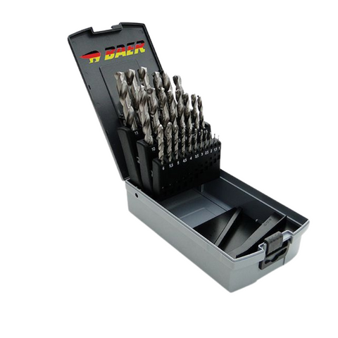 BAER Drill Set - HSSG Drill Set for General Use - Drill 1-13mm (0.5 inc)