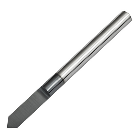 Vortex Carbide Engraving Cutter TiAlN Coated- Tip Half Round 90° - 0.4mm - 3.175 (1/8)