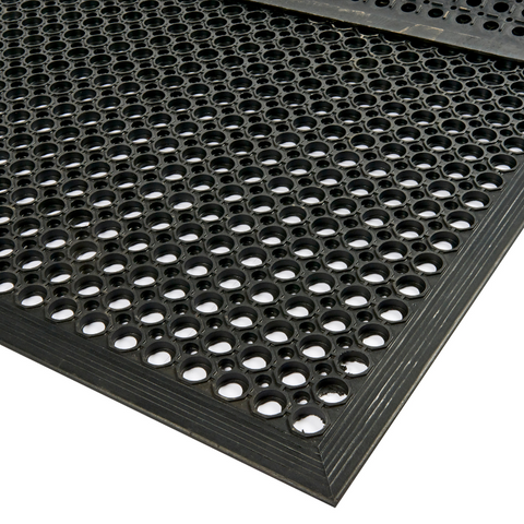 Work Well Mats Anti-slip oil resistant nitrile mat - Ulti-Mat Greaseproof - 1550x1720x13mm (BK/BK)