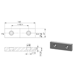 Nicon Lockdown Jaw Machine Vice - 160mm Jaw Width - 400mm Max Jaw Opening (MMV-160+)