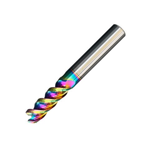 Vortex Carbide End Mill For Aluminium & Non-Ferrous - 3 Flute Variable Hi Helix -DLC Coated - 10mm x 150mm