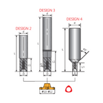 Y.T. UFO Indexable Holder HSS - Blade Diameter 10 - 12mm - Overall Length 100mm - Neck Diameter 6.5mm