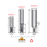 Y.T. UFO Indexable Holder Carbide - Blade Diameter 13 - 17mm - Overall Length 110mm - Neck Diameter 7.9mm