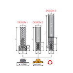 Y.T. UFO Indexable Holder Carbide - Blade Diameter 28 - 40mm - Overall Length 150mm - Neck Diameter 15.8mm