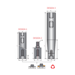 Y.T. UFO Indexable Holder HSS - Blade Diameter 50 - 80mm - Overall Length 110mm - Neck Diameter 24.8mm