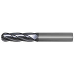 OSG Carbide 4 Flute End Mill Ball Nose TiAlN Coated - Long Length Centre Cutting For General Applications - 10mm