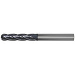 OSG Carbide 4 Flute End Mill Ball Nose TiAlN Coated - Extra Long Length Centre Cutting For General Applications - 16mm