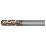 OSG Carbide 4 Flute Variable Lead End Mill Ball Nose TiAlN Coated - Regular Length - For Titanium & General  Applications - 12mm