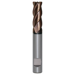 OSG Carbide Variable Helix End Mill Square Edge - Weldon Shank TiSlN Coated - For Exotics, Nickel & Titanium Alloys - 10mm